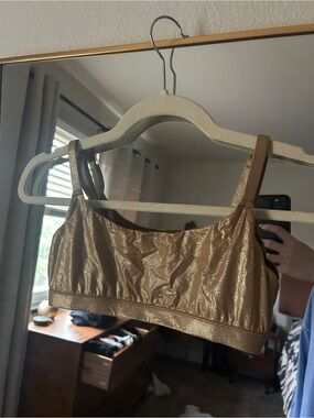 SKIMS Metallic Gold Bralette